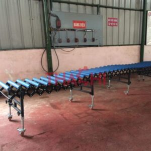 Băng tải con lăn xếp linh hoạt